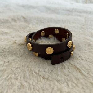 Tory Burch Brown and Gold Bracelet